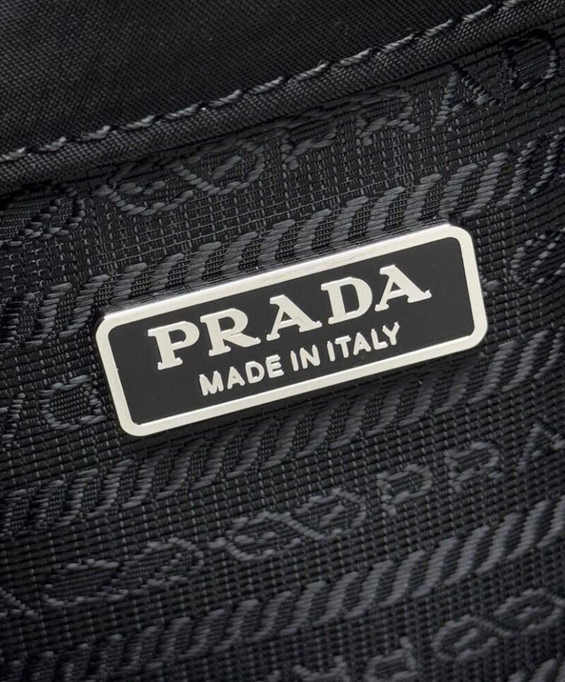 Prada Re-Nylon Mini-bag With Studs 1BE067 Black